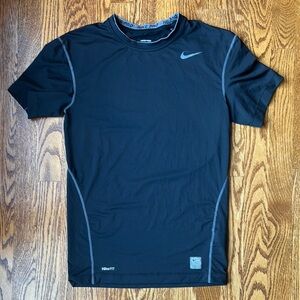 Nike Pro Black Tight Dri-FIT T-Shirt, Size Large